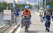 Cận cảnh cầu Bình Triệu 1 cao thêm 1,08 m