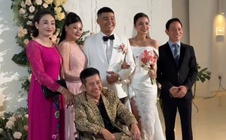 Nghệ sĩ Tấn Beo xúc động, rơi nước mắt trong ngày cưới con trai