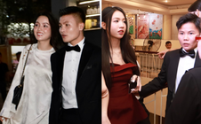 Bích Thùy sánh bước với Trần Thị Duyên, Quang Hải lịch lãm bên vợ dự Qủa bóng vàng 2025