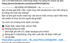 Tranh cãi việc công ty tuyển thực tập sinh không lương còn thu 3 triệu đồng/tháng
