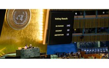 Liên hợp quốc thông qua áp đảo giải pháp hai nhà nước cho xung đột Palestine - Israel