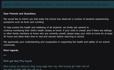Nghi con bị ngộ độc thực phẩm, phụ huynh bức xúc vì thông báo vô cảm từ trường quốc tế ở TPHCM