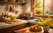 Những góc nhà gợi Tết