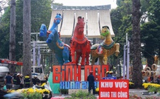 Lộ diện "Tam mã" rực sắc tại Hội hoa xuân TPHCM