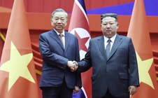 Tổng Bí thư Tô Lâm chúc mừng Tổng Bí thư, Chủ tịch Triều Tiên Kim Jong Un