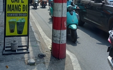 Mối nguy từ trụ điện dưới đường