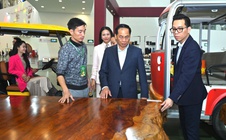 Ngắm phản gỗ quý Cẩm Lai ngàn năm tuổi nặng 6 tấn, giá trị hàng tỉ đồng