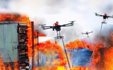 UAV bầy đàn - giải pháp chữa cháy hẻm nhỏ tại các thành phố lớn