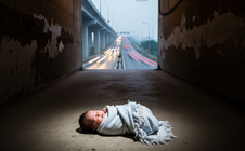 Bé trai sơ sinh bị bỏ rơi dưới hầm chui đường cao tốc ở Quảng Trị