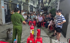Phường An Nhơn huấn luyện PCCC và nhận diện tội phạm công nghệ cao cho các hộ kinh doanh nhà trọ 