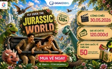 Dịp 1-6 này, đưa bé "bay xuyên kỷ Jura" ngắm khủng long siêu thực tại Gigamall