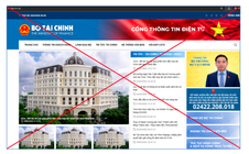 Bộ Tài chính gửi Bộ Công an danh sách website giả mạo
