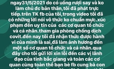 Uống rượu say livestream xúc phạm lực lượng chống dịch, bị phạt 7,5 triệu đồng