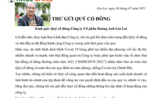 Bầu Đức gửi "tâm thư" cho cổ đông nhắc khoản nợ với BIDV
