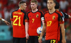 Thủ thành Courtois mắc lỗi, tuyển Bỉ "trắng tay" trước Morocco