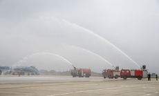 Cận cảnh diễn tập xử lý dầu tràn, cháy lớn, nhiều người bị thương tại sân bay Nội Bài