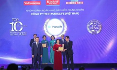Bảo hiểm sức khỏe của Manulife được vinh danh tại giải thưởng ‘Tin dùng Việt Nam 2022’