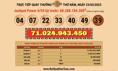 1 vé số Vietlott trúng giải Jackpot 71 tỉ đồng
