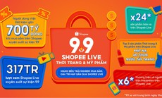Shopee 9.9 siêu sale ghi nhận số sản phẩm bán ra qua livestream tăng gấp 24 lần