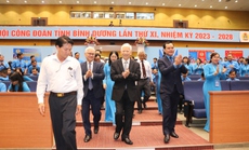 Nguyên Chủ tịch nước Nguyễn Minh Triết dự khai mạc Đại hội Công đoàn tỉnh Bình Dương
