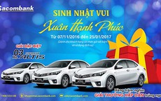 “Sinh nhật vui - Xuân hạnh phúc” với Sacombank