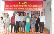 Vedan Việt Nam trao tặng 25 nhà tình thương