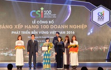 Vingroup đạt top 10 doanh nghiệp phát triển bền vững năm 2016