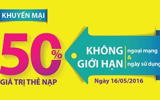 Viettel dồn dập khuyến mãi 50% thẻ nạp