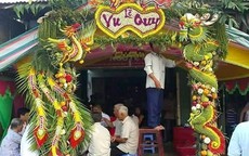 Chùm ảnh: Về miền Tây dự đám cưới có cổng lá dừa