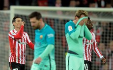 Barcelona nhận cú sốc đầu năm ở Cúp Nhà vua
