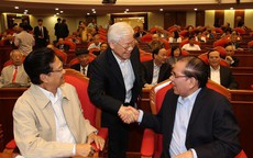 Những hình ảnh Ban Bí thư gặp mặt cán bộ lãnh đạo nghỉ hưu