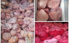 Phát hiện 40 tấn thịt heo, gà bốc mùi hôi tại tiệm sản xuất giò chả