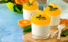 Làm panna cotta cam thơm ngon, bổ sung vitamin C chống cúm