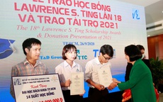 Quỹ Lawrence S. Ting: Hơn 8,5 tỉ đồng dành cho HS-SV vượt khó, học giỏi