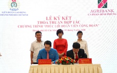 Agribank Chi nhánh Phan Đình Phùng ký kết thỏa thuận hợp tác với Liên đoàn Lao động TP. Hồ Chí Minh
