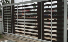 Mẫu cửa cổng sắt lùa đẹp, phổ biến hiện nay