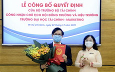 Trường ĐH Tài chính-Marketing có chủ tịch hội đồng trường và hiệu trưởng mới
