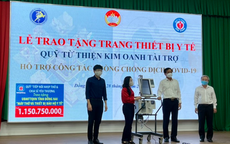 Quỹ Từ thiện Kim Oanh tiếp tục trao tặng ngành Y tế Đồng Nai 5 máy thở và nhiều vật tư y tế