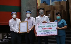 Tập đoàn Phương Trang trao tặng hàng ngàn máy thở, máy trợ thở, máy tạo oxy cho tỉnh Bình Dương