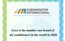 GREE 6 năm liền đạt chứng nhận thương hiệu điều hòa số 1 thế giới