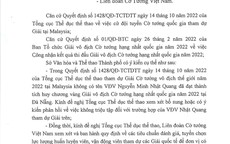 TP HCM lên tiếng về nhân sự đội tuyển cờ tướng
