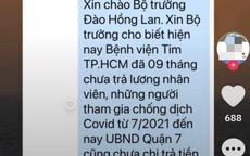 Thực hư tin nhắn gửi Bộ trưởng Y tế, tố Viện Tim TP HCM nợ lương 9 tháng