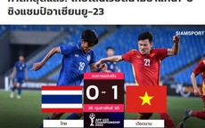 Báo Thái nuối tiếc vì đội nhà tiếp tục thất bại trước U23 Việt Nam
