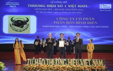 Công ty Cổ phần Phân bón Bình Điền nhận Giải Thương hiệu số 1 Việt Nam 2022