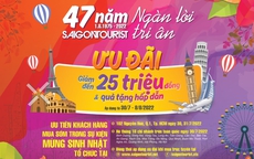 Lữ hành Saigontourist tri ân khách hàng hơn 170 tour ưu đãi