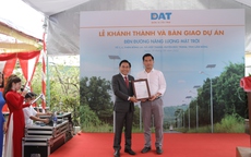 DAT tài trợ đèn đường năng lượng mặt trời tại Lâm Đồng