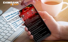 Chuyển tiền quốc tế online trên APP EXIMBANK EDIGI