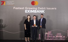 Eximbank đạt Giải thưởng "Fastest Growing Debit Issuers" từ Mastercard – bước tiến vững chắc trong lĩnh vực dịch vụ Thẻ