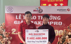 Người chơi tại Lạng Sơn lộ mặt nhận giải đặc biệt vé số Vietlott Max 3D Pro