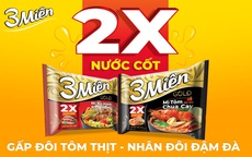 Mì 3 Miền nước cốt 2X gấp đôi tôm thịt, nhân đôi đậm đà